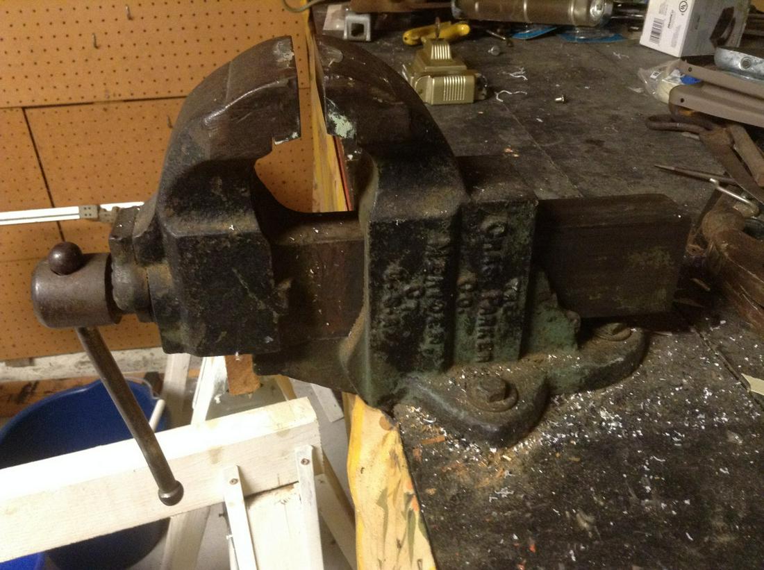Vintage Chas. Parker Co Vice 13" long (1 of 1)