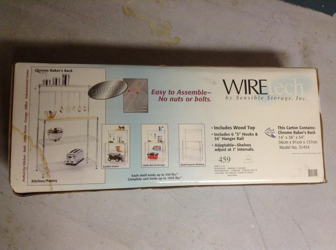 Wiretech Chrome Bakers Rack in the box (1 of 1)