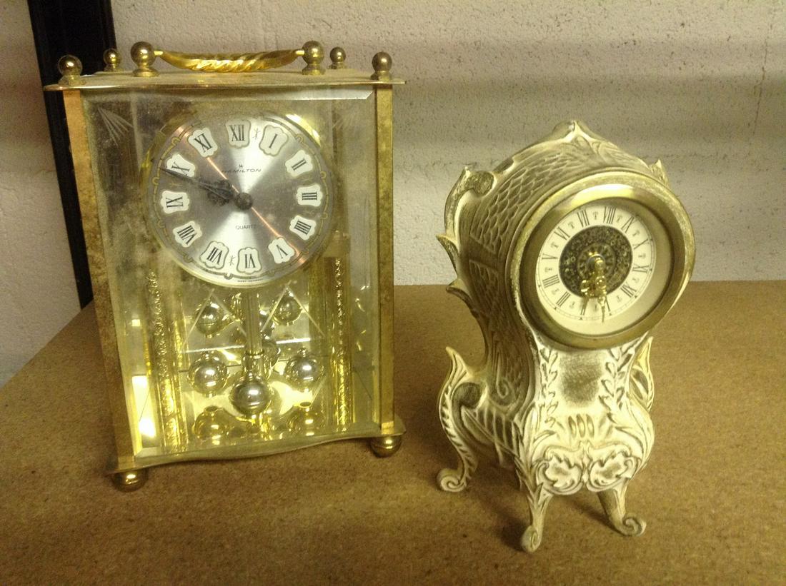 Two Vintage Mantle Clocks (1 of 1)