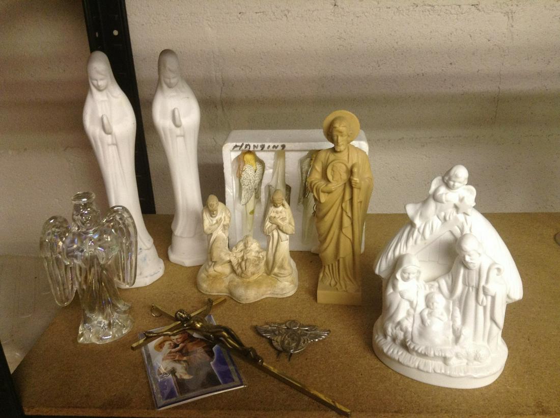Lefton Light up Nativity, vintage religious items and (1 of 1)