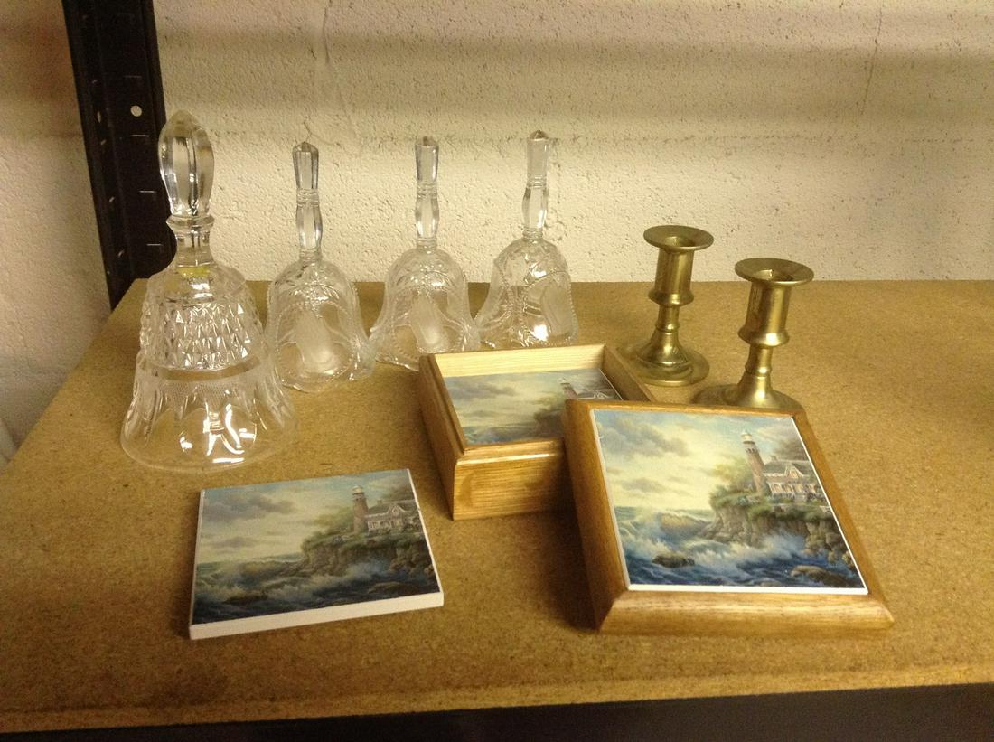 Crystal Bells, Brass Candlesticks and Coaster Set in (1 of 1)