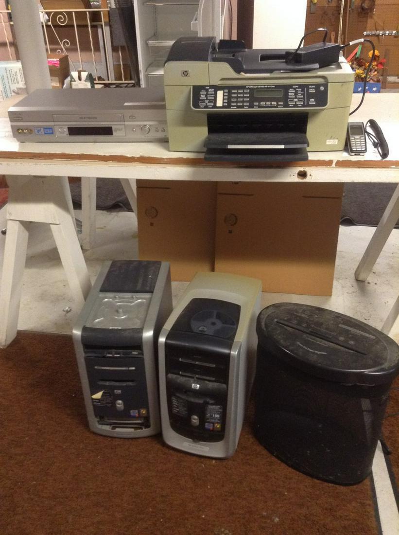 HP Officejet All-in-One , Sony VHS Recorder, Paper (1 of 1)