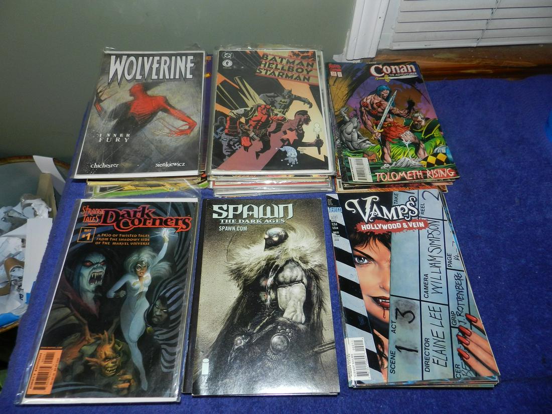 Large Lot Comic Books Wolverine Spawn Batman More (1 of 1)