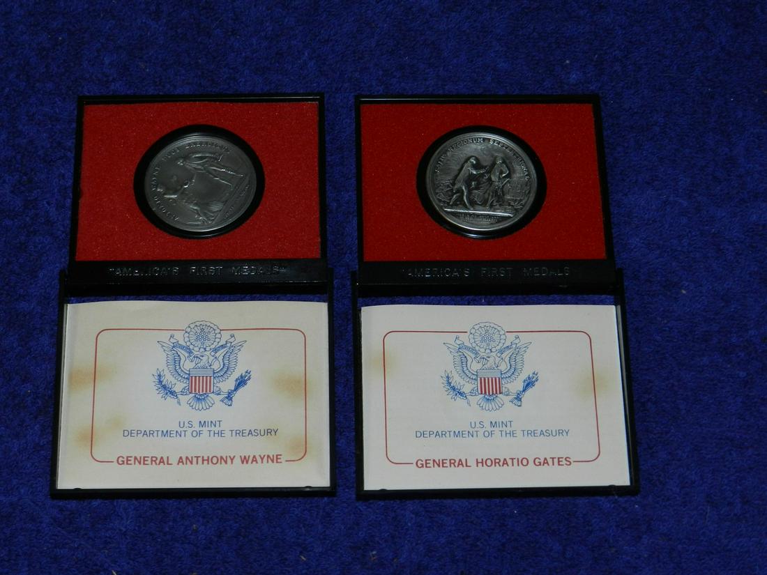 2 America's First Medals US Mint Gates Wayne (1 of 1)