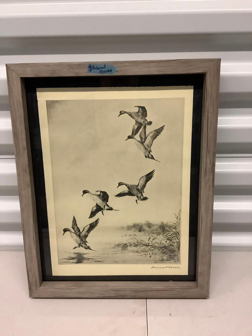 Roland Clarke plate-signed lithograph 15x12 (1 of 1)