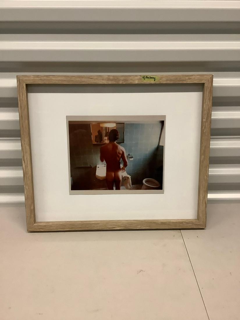 David Hockney "Peter Washing" photograph 18x15 (1 of 1)