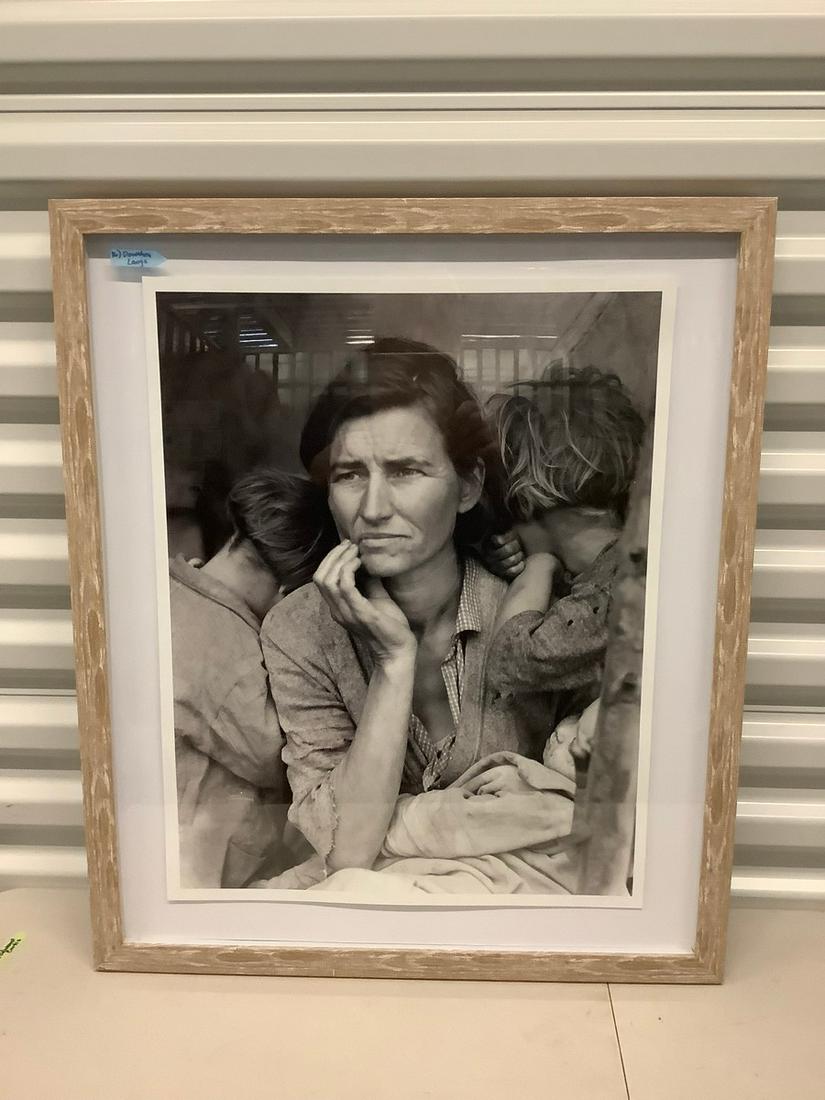 Dorothea Lange "Migrant Mother" lithograph 26x22 (1 of 1)