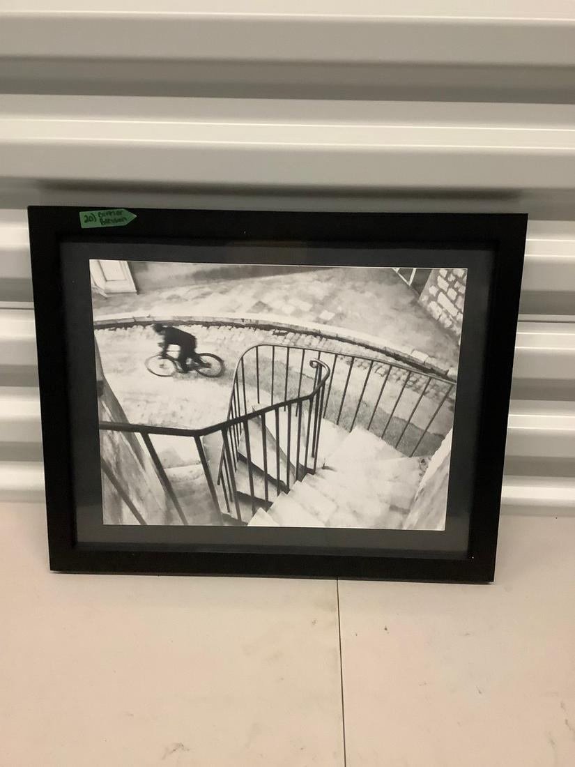 Henri Cartier bresson photograph mounted to cardstock: Henri Cartier bresson photograph mounted to cardstock 15x12