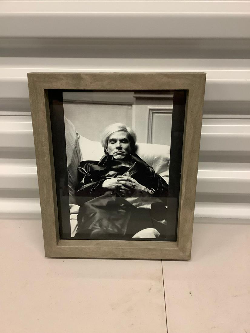 Helmut Newton "Andy Warhol" photo-litho print 11x9 (1 of 1)