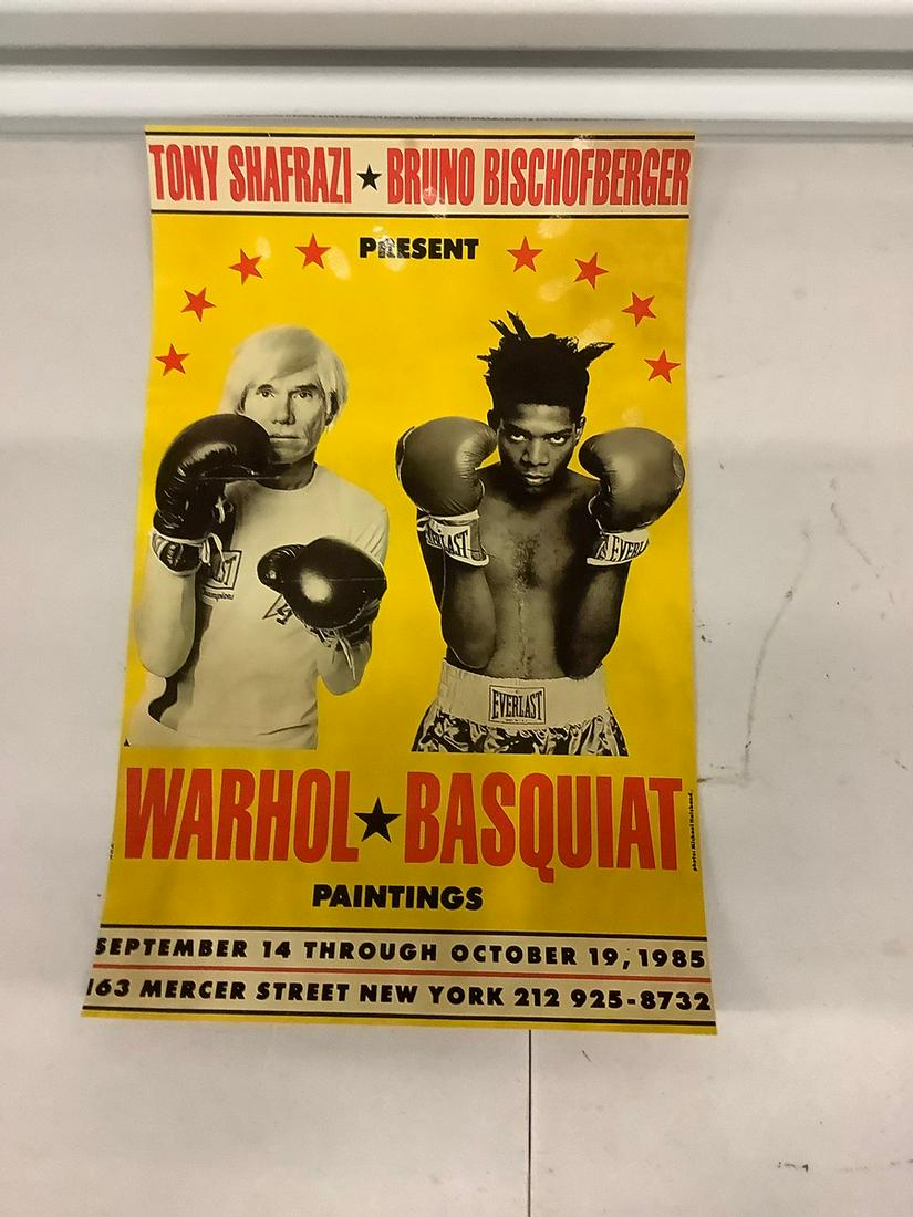 1985 Tony Shafrazi Warhol Basquiat 19x11: 1985 Tony Shafrazi Warhol Basquiat 19x11