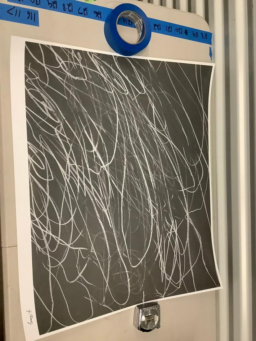 Cy Twombly Lithograph stamped signature 26x22 (1 of 1)