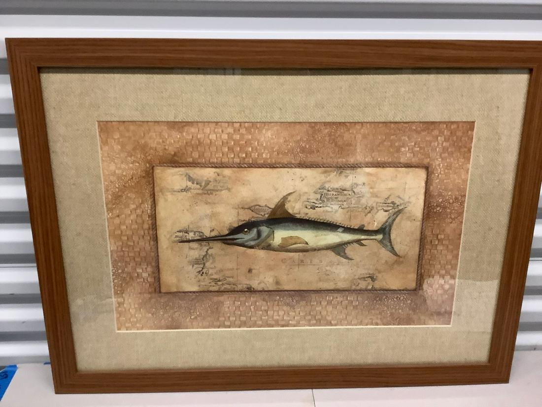 Large framed caribbean artwork 33x24 (1 of 1)