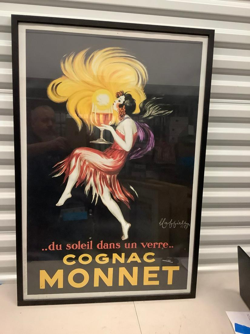 Framed Cognac Monnet poster 37x25 (1 of 1)