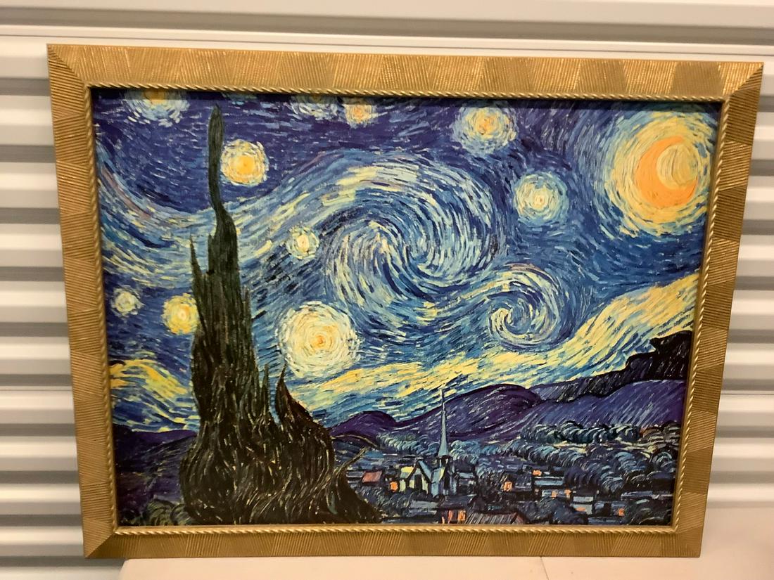Van Gogh Starry Night framed print (1 of 1)
