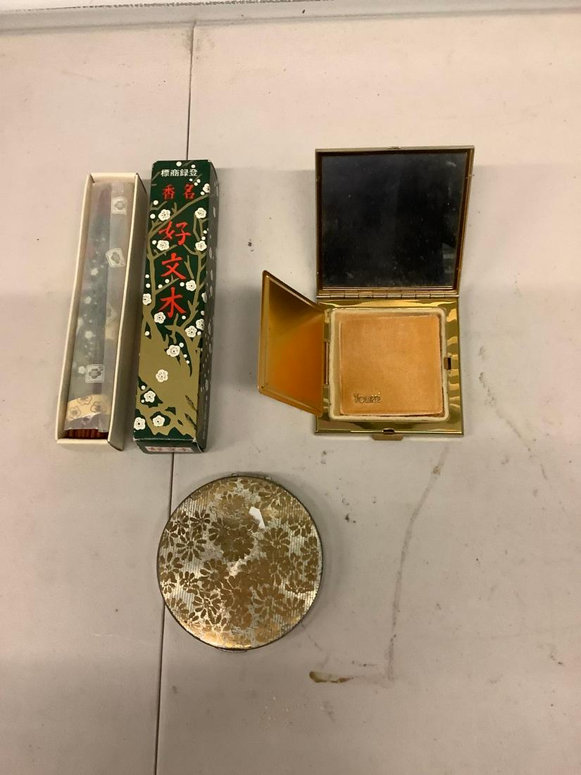 Full box of incense volupte mirrored compact and more: Full box of incense volupte mirrored compact and more