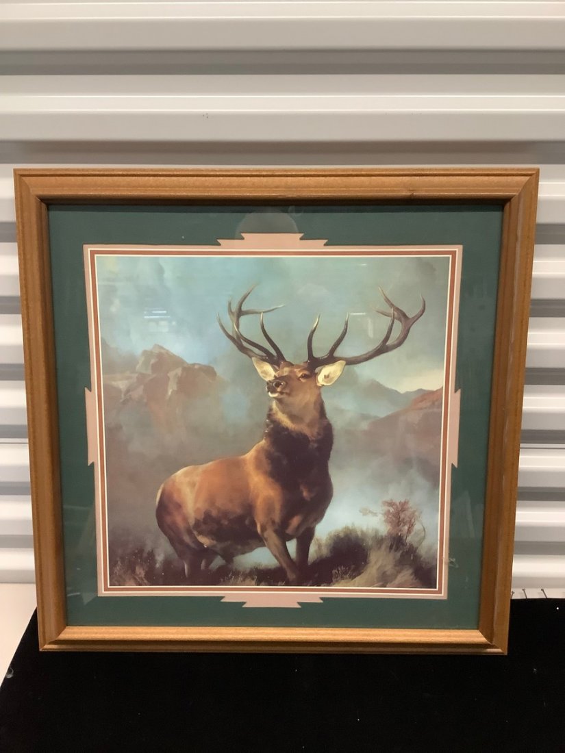 Framed stag painting "Monarch of the Glen" by SIr Edwin (1 of 1)