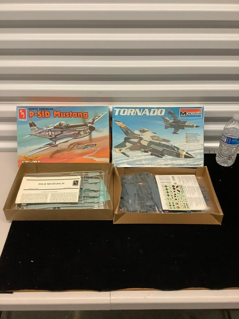 AMT ERTL P-52D Mustang model and Monogram Tornado model: AMT ERTL P-52D Mustang model and Monogram Tornado model