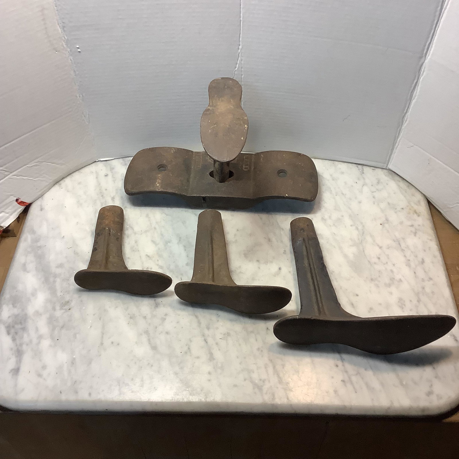 Set of antique cast iron cobblers equipment (1 of 1)