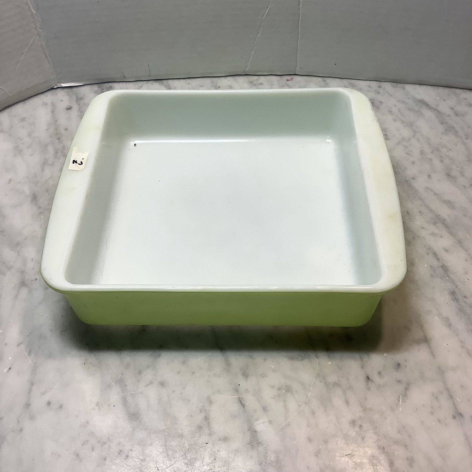 Pyrex 8 inch baking square jade green: Pyrex 8 inch baking square jade green