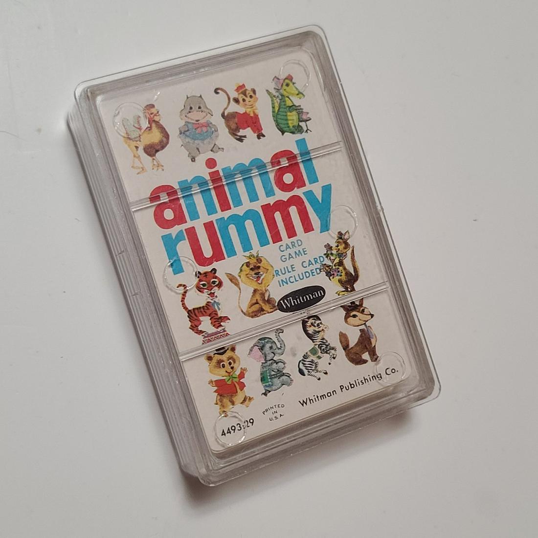 Vintage Animal Rummy Card Game Whitman Publishing: Vintage Animal Rummy Card Game Whitman Publishing