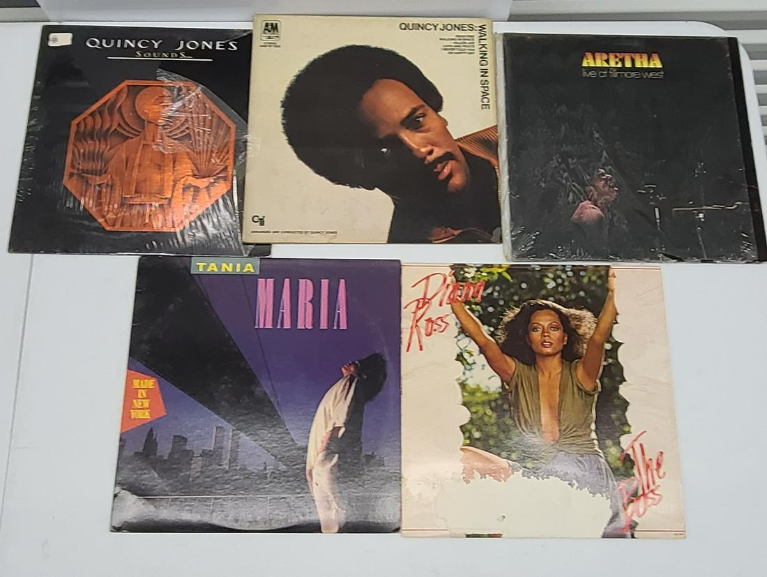 Lps incl Aretha Franklin Quincy Jones Diana Ross: Lps incl Aretha Franklin Quincy Jones Diana Ross