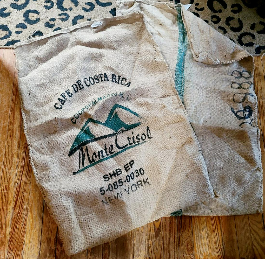 Vintage Large Jute Coffee Bags (1 of 1)