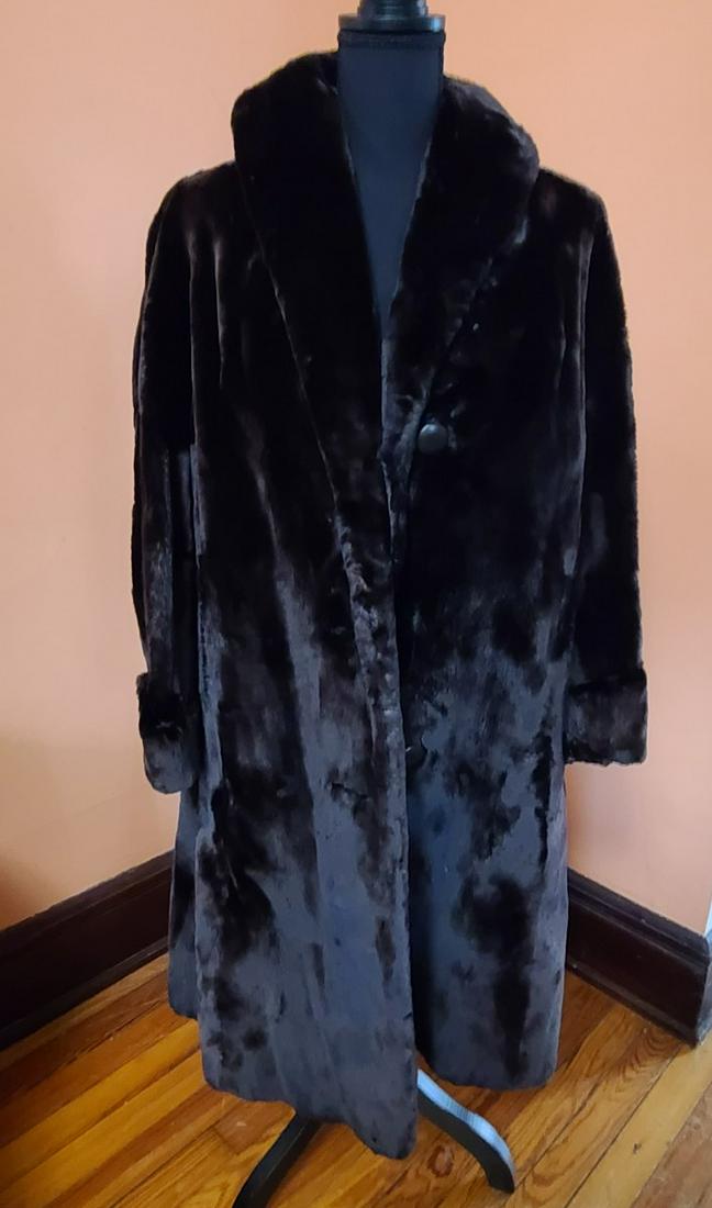 1970s Fur Seal Coat Women's S Excellent (1 of 1)