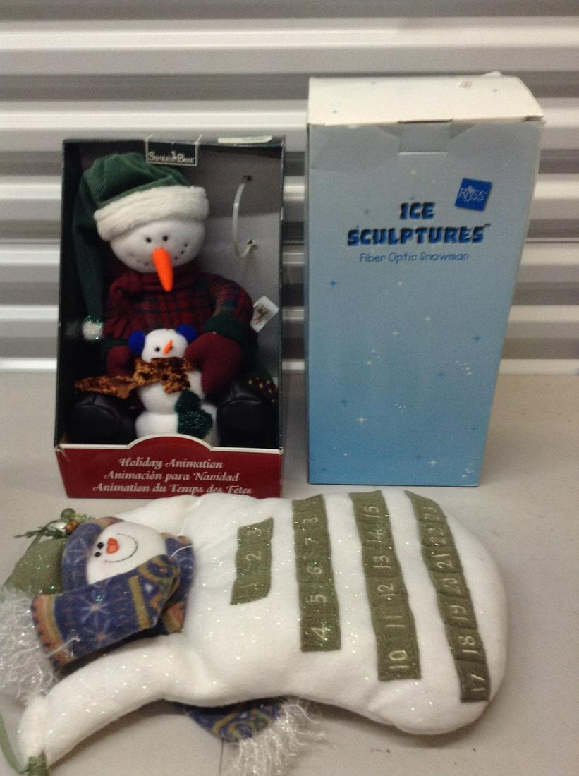 Fiber optic snowman, musical snowman santa's best (1 of 1)