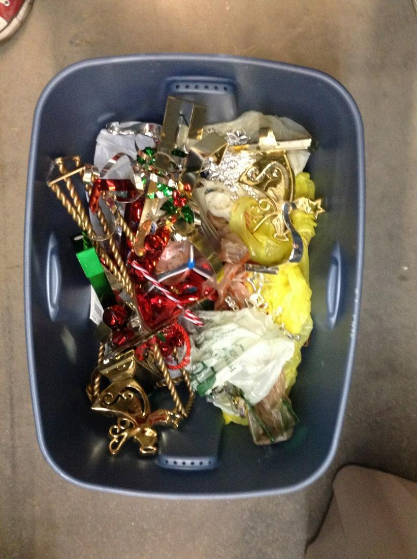 Assorted christmas decorations door hangers, stocking (1 of 1)