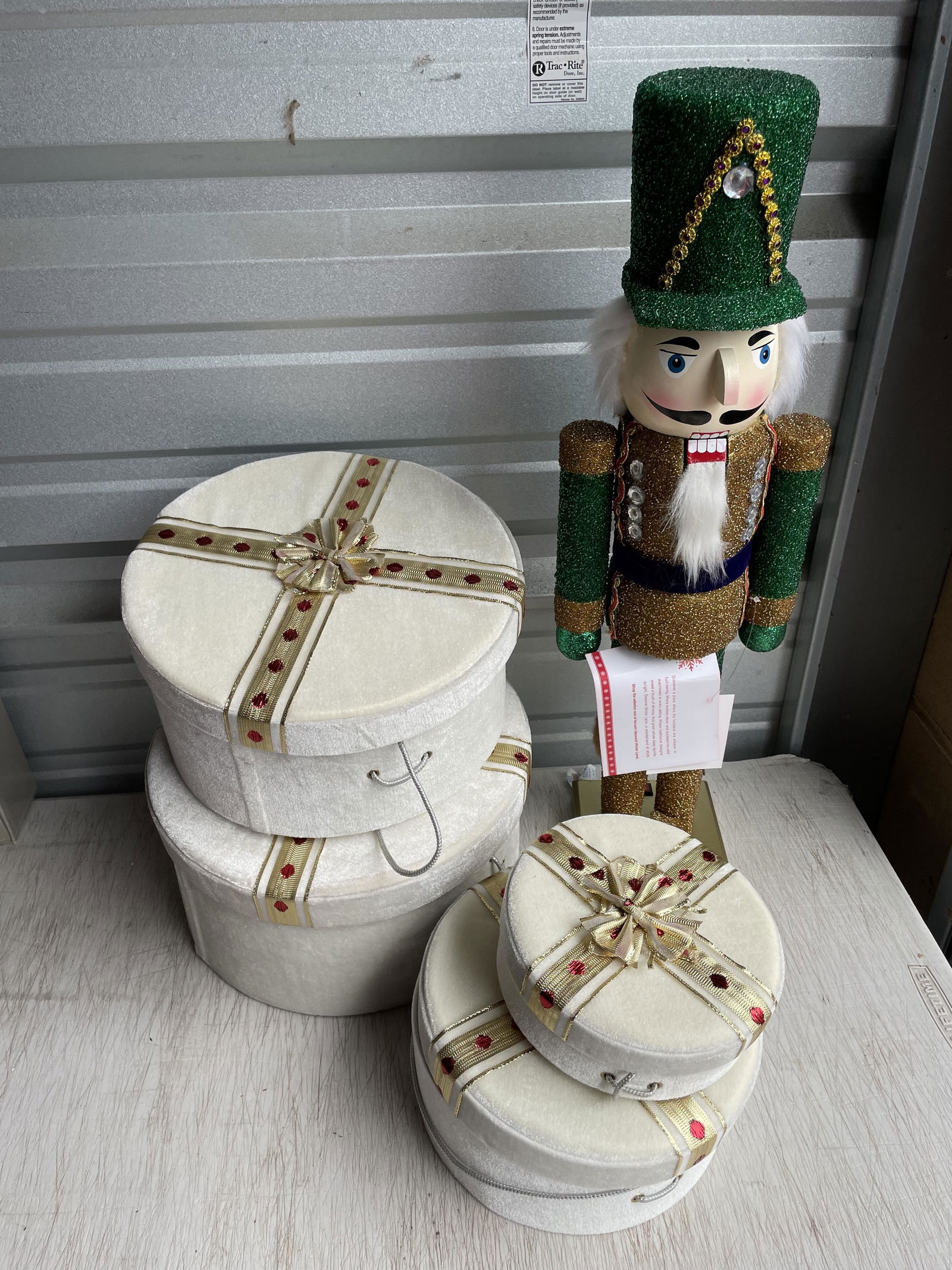 Nesting hat boxes and nutcracker 24 inch (1 of 1)