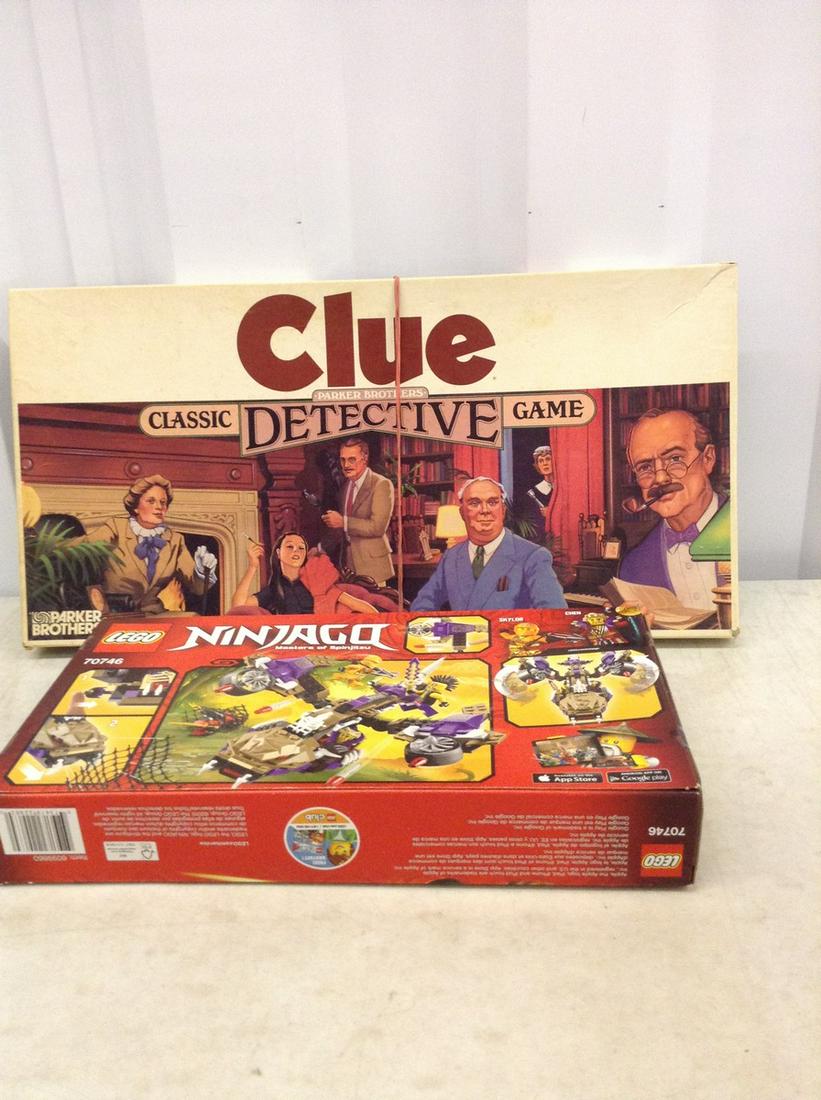 1986 Parker Brothers Clue Game and Lego Ninjago Set: 1986 Parker Brothers Clue Game and Lego Ninjago Set