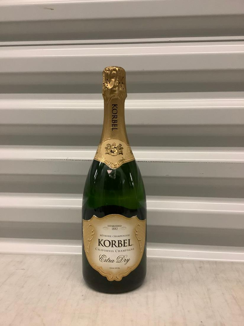 Vintage "Korbel" California Champagne Bottle: Vintage "Korbel" California Champagne Bottle