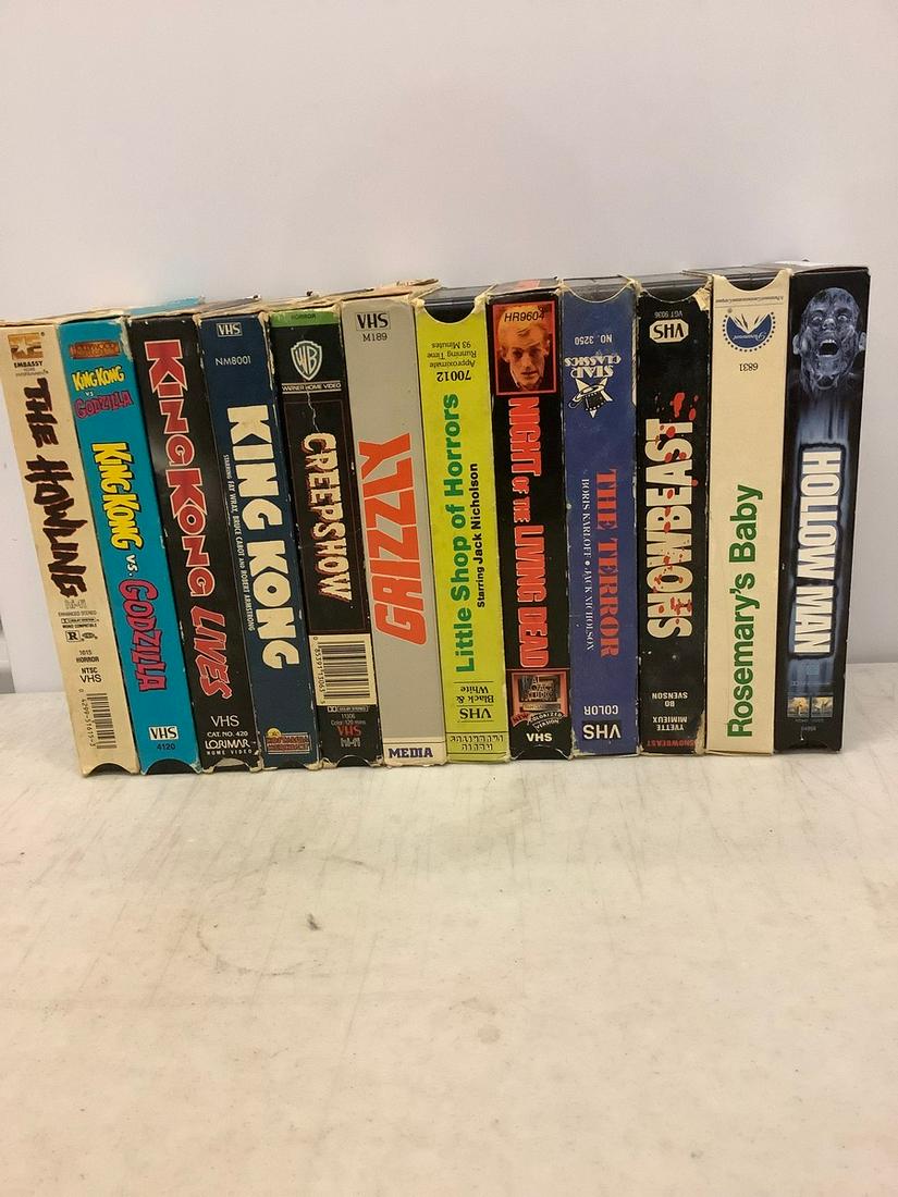 Lot of Horror VHS Tapes (1 of 1)