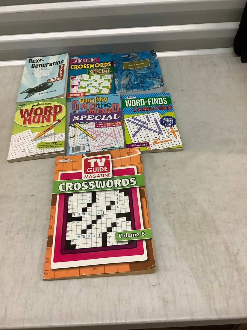 Lot of Crosswords and Word Hunt Books: Lot of Crosswords and Word Hunt Books