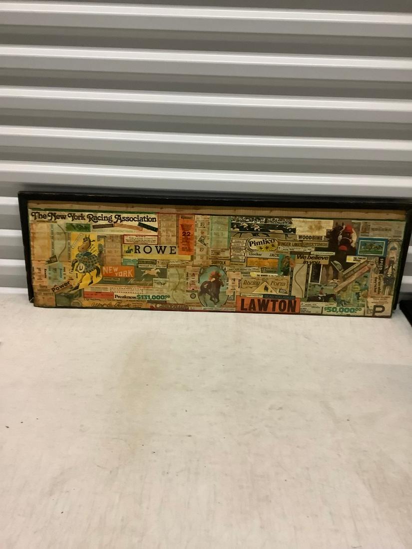 Horseracing Advertising Collage 37x11 (1 of 1)