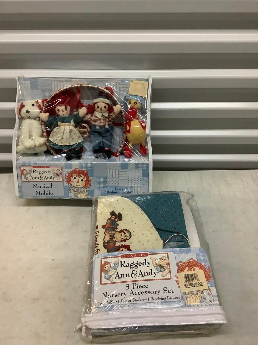 Raggedy Ann and Andy Nursery Accessory Set & Musical (1 of 1)