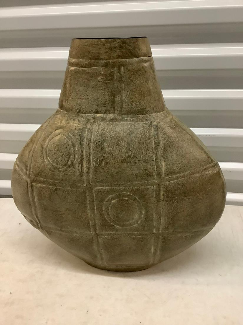 Newark Museum Metal Decorative Vase 16 in. Tall (1 of 1)