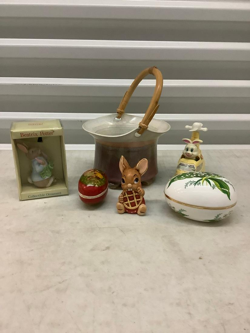 Beatrix Potter Collectible Ornament, Hammersley Fine: Beatrix Potter Collectible Ornament, Hammersley Fine Bone China Trinket Dish and More