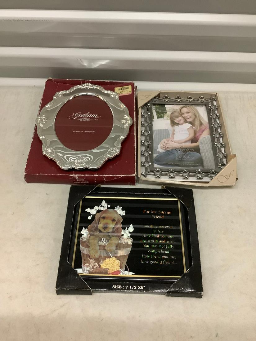 Lot of picture frames Gorham and more: Lot of picture frames Gorham and more
