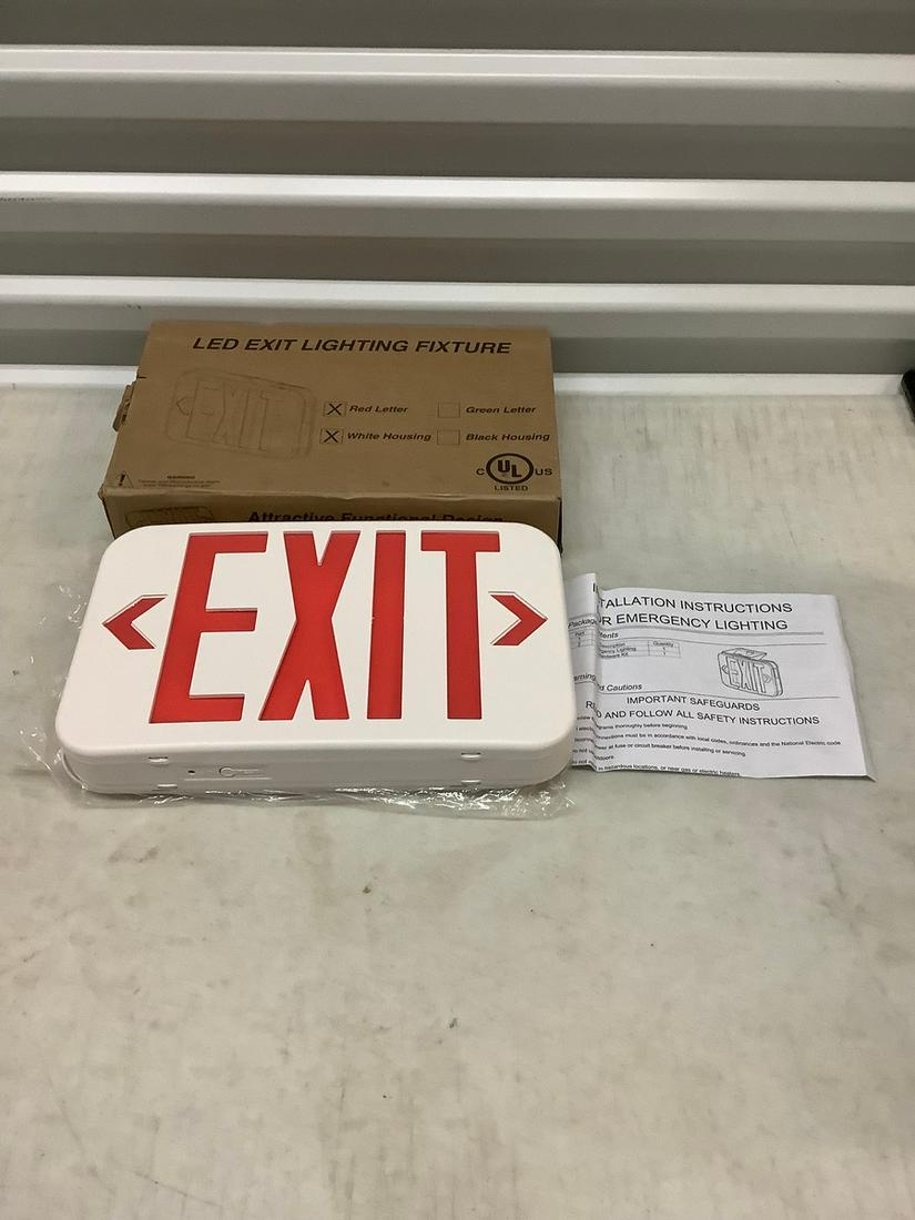 LED exit lighting fixture: LED exit lighting fixture