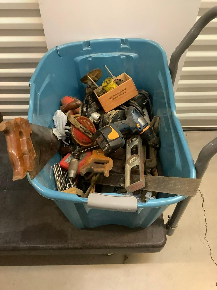 Large lot of hand tools drill bits cordless drill etc. (1 of 1)