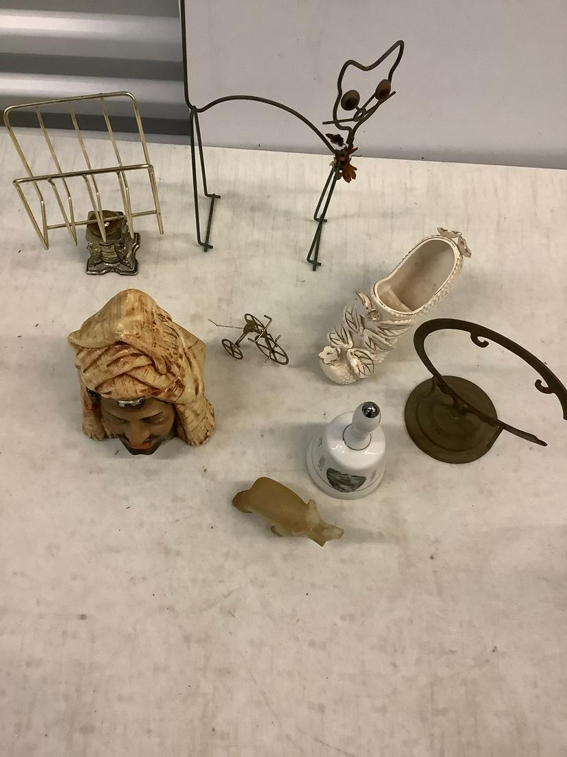 Heel vase, elephant statuette,bell and more: Heel vase, elephant statuette,bell and more