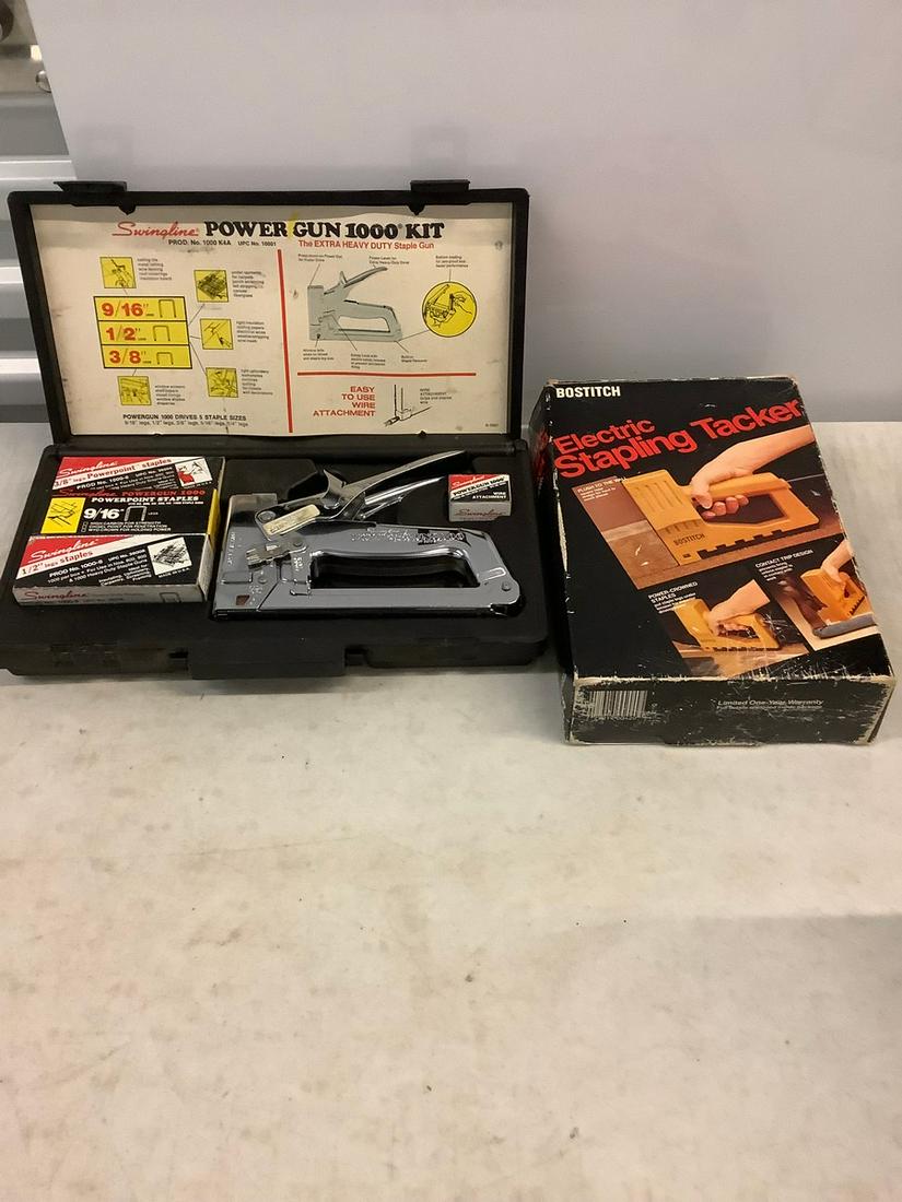 Electric stapling tacker and power gun 1000 kit: Electric stapling tacker and power gun 1000 kit