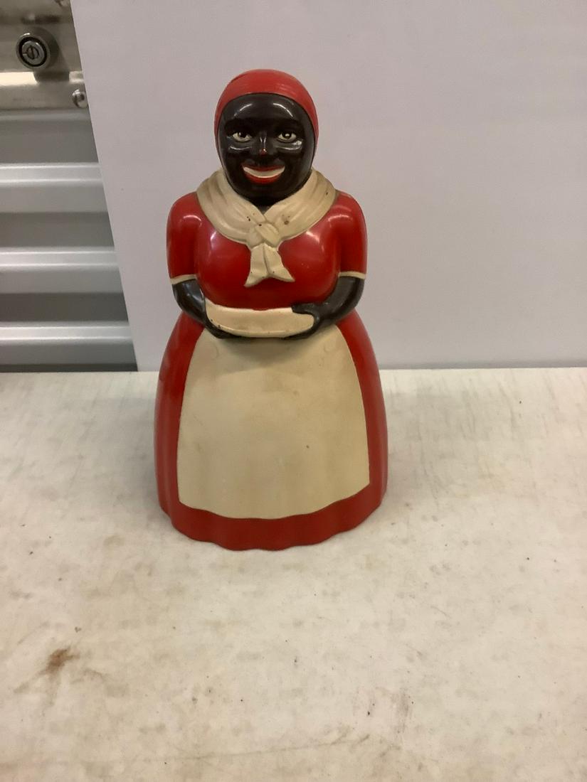 Large plastic cookie jar with cracked top 12 inches: Large plastic cookie jar with cracked top 12 inches