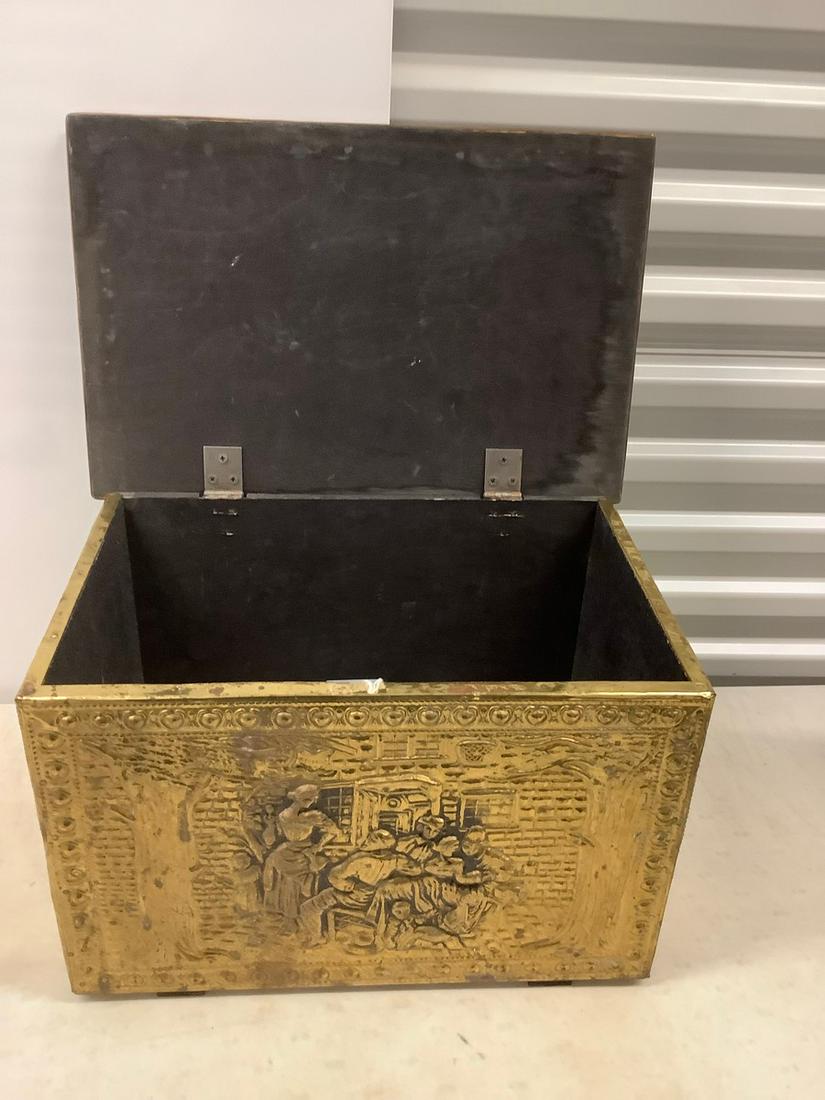 Wood and Metal Chest 18x12: Wood and Metal Chest 18x12