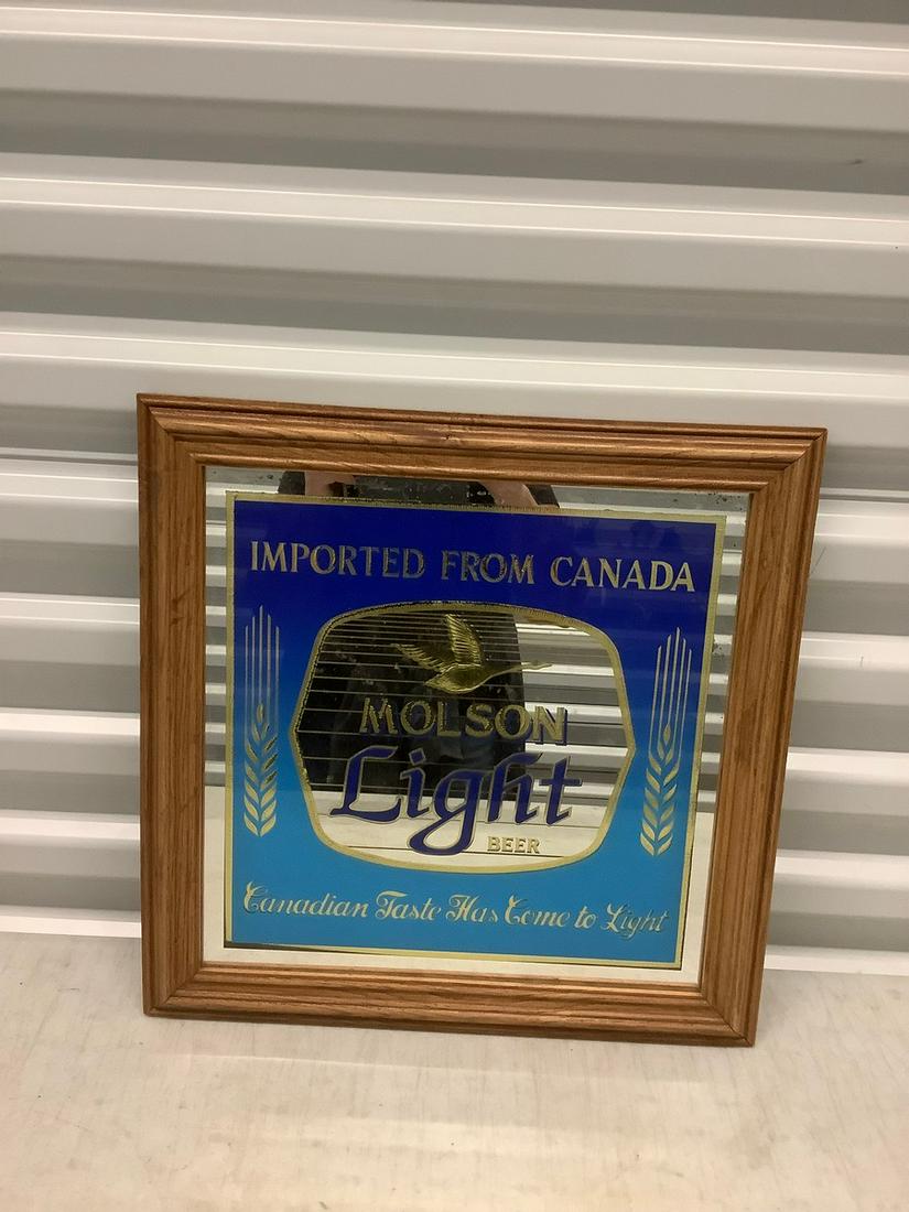Molson Light Beer Bar Mirror 16x16 (1 of 1)