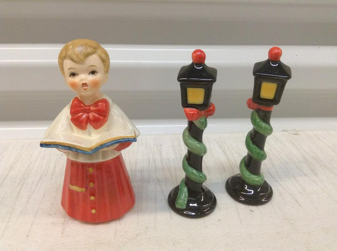 Goebel W Germany Caroler and Lamposts: Goebel W Germany Caroler and Lamposts