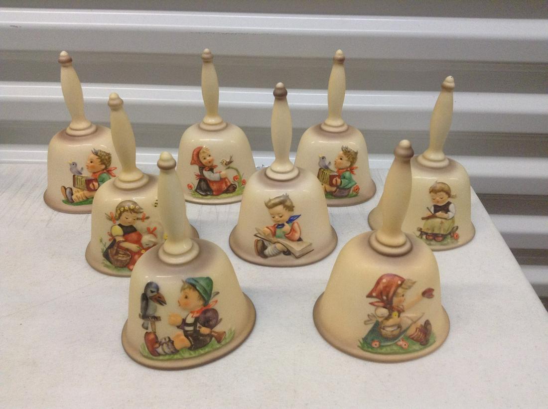 Large lot of Goebel W Germany Bells: Large lot of Goebel W Germany Bells