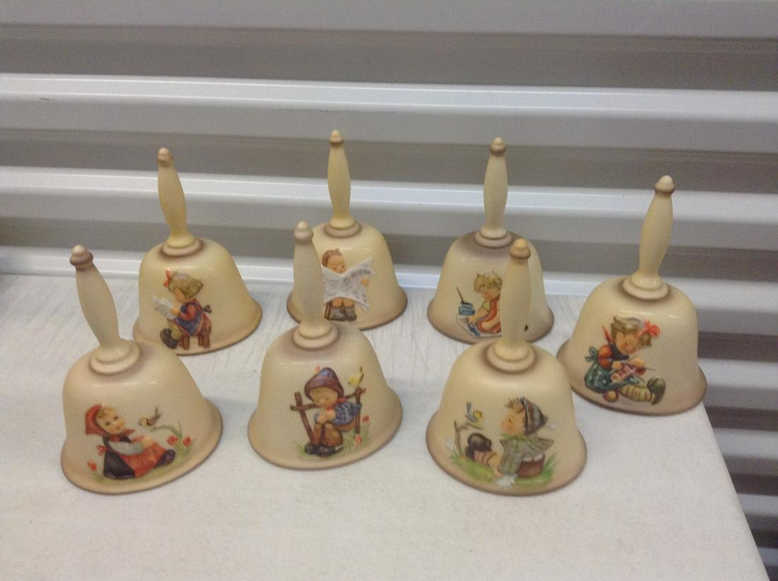 Large lot of Goebel W Germany Bells: Large lot of Goebel W Germany Bells