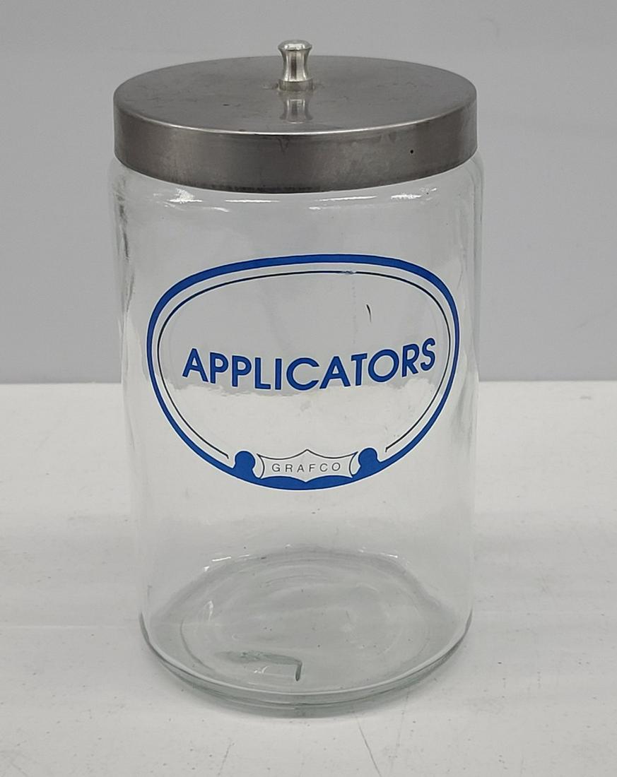 Vintage Grafco Glass Medical Container: Vintage Grafco Glass Medical Container